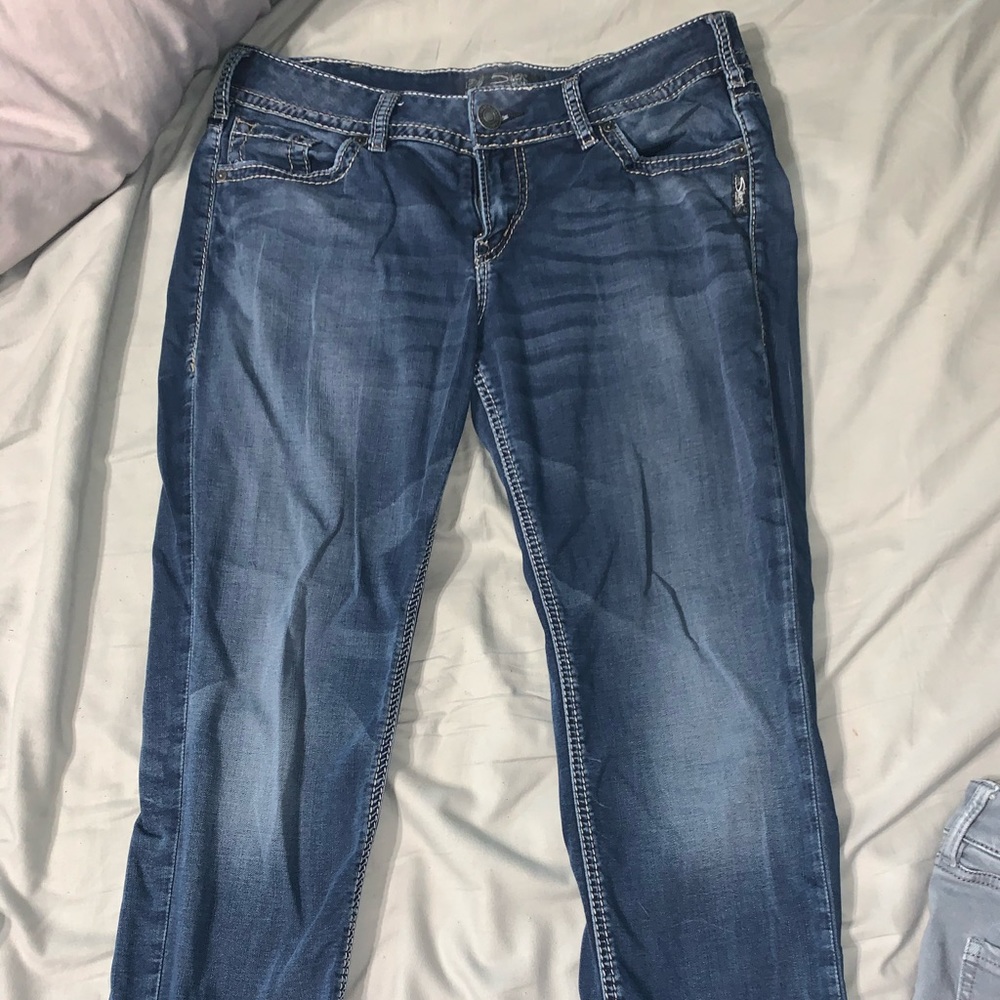 Silver Joga Jeans